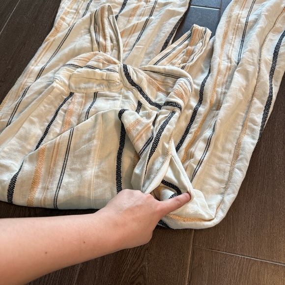 Free People Cream and Black Striped Jumpsuit - Picture 12 of 12